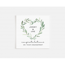 Personalised Printed Engagement Card